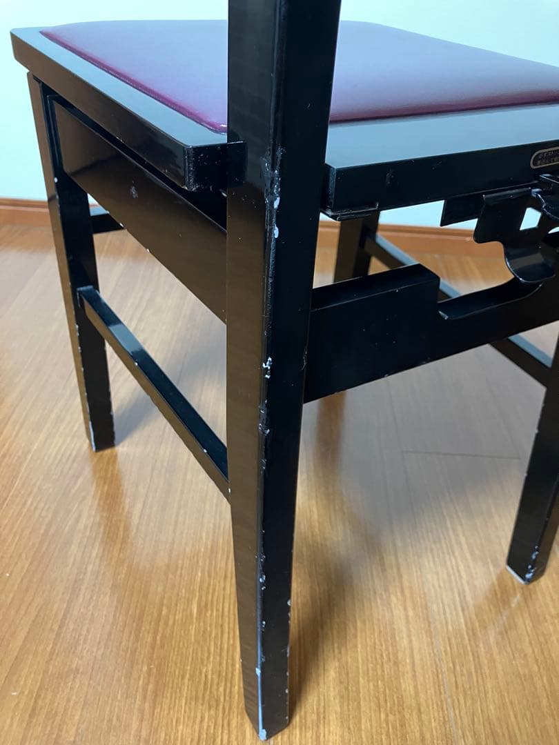 トムソン椅子　ピアノ椅子　背もたれ椅子