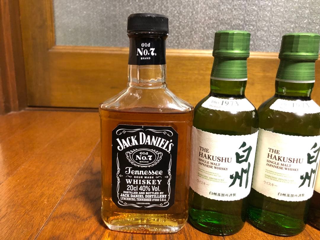 山崎ミニボトル&白州ミニボトル&旧Jack Daniel'sミニボトルセット