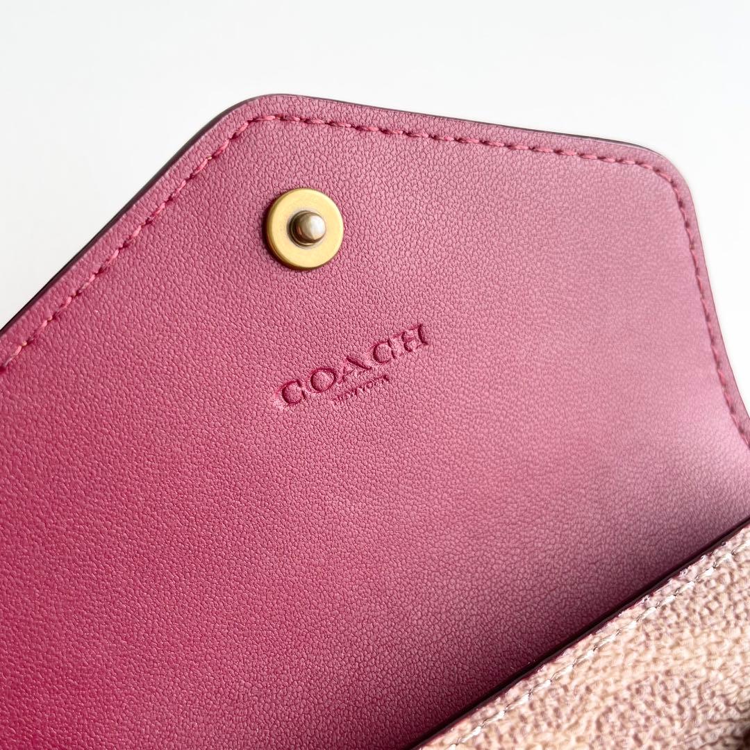 コーチ COACH 折り財布 ウィン スモールウォレット シグネチャー 新品保管