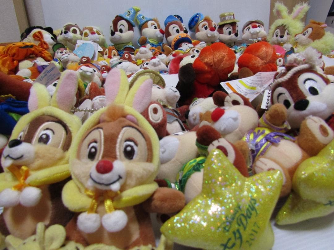 A1172 ディズニー　チップとデール　ぬいぐるみ 122 体セット
