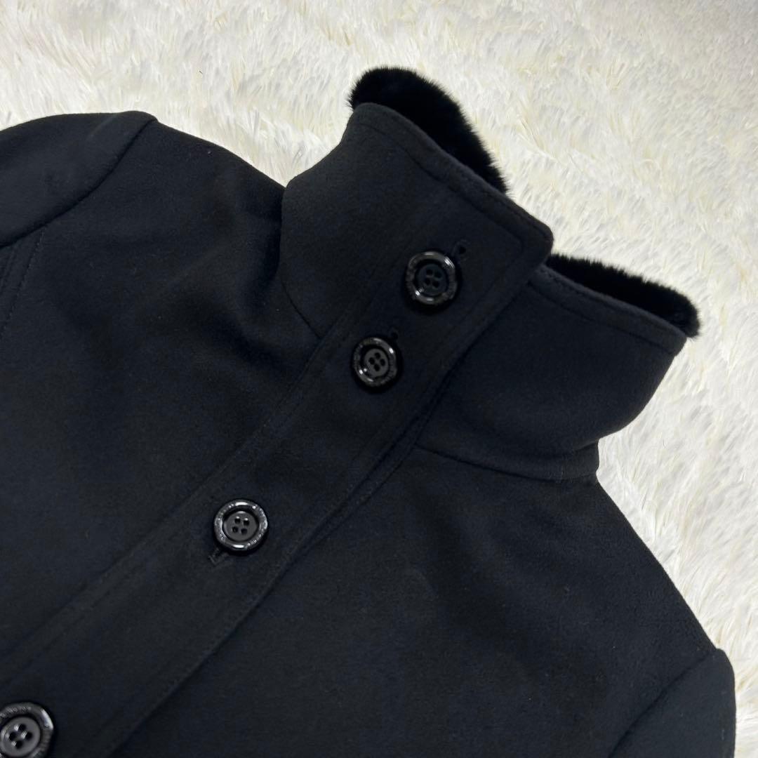 【新品タグ付/L】バーバリーロンドン チェスターコート アウター カシミヤ 黒