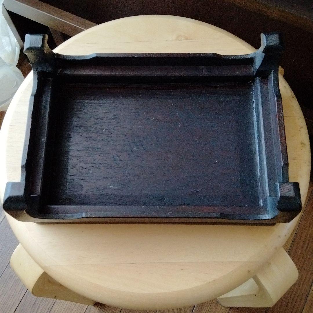 最終値下げ　貴重中国骨董　旧蔵硬木書道用具 中国清の時代古い唐木案机