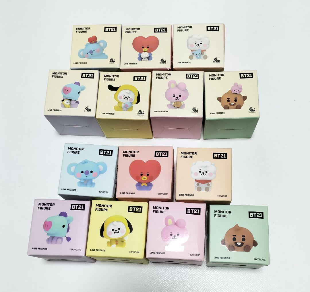 BT21 モニターフィギュアセット 14個　中身未使用品