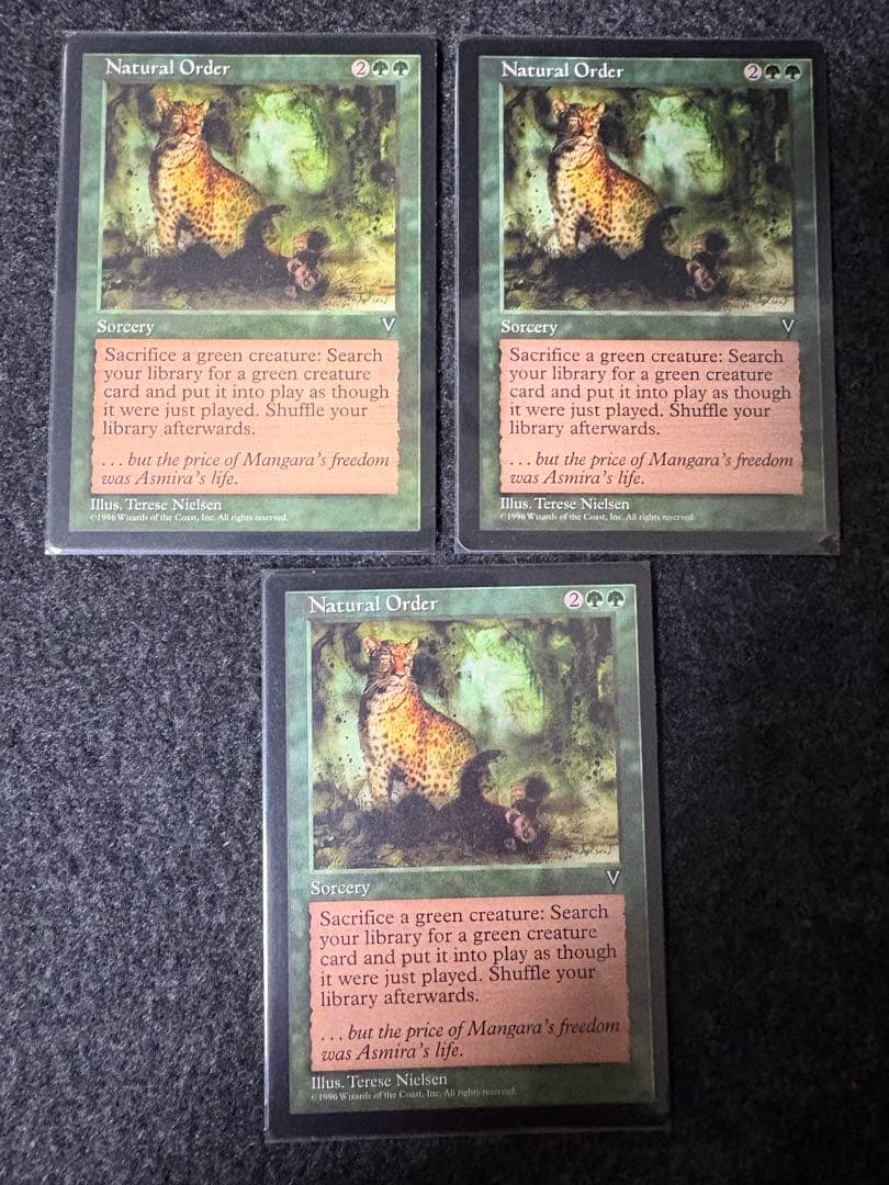MTG 自然の秩序　3枚セット　英語版