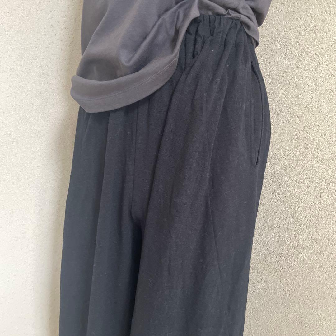 ババグーリ　バルーンパンツ墨色