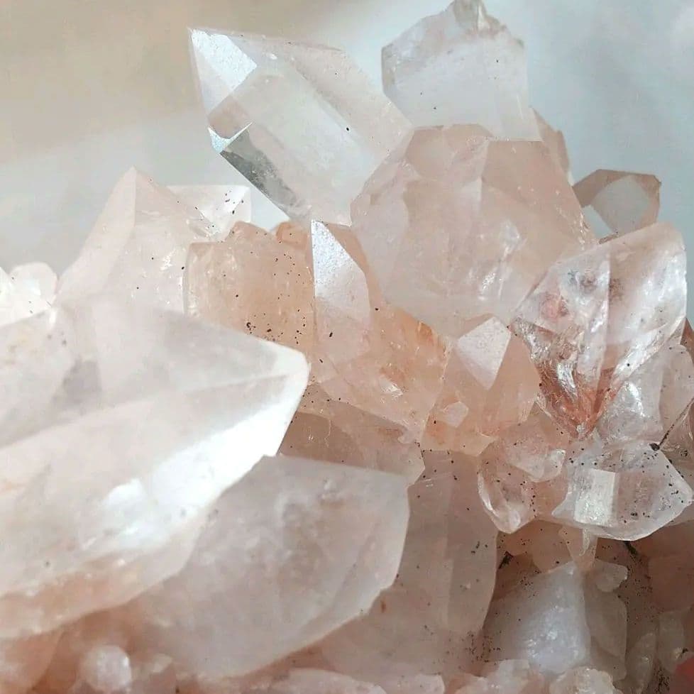 愛の女神❇️マニカラン産 ピンク&グリーン クォーツ クラスター