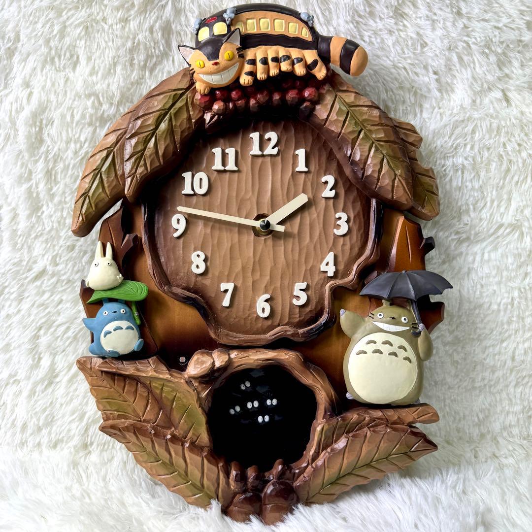 未使用/希少✨となりのトトロ　振り子時計　壁掛け　RHYTHM