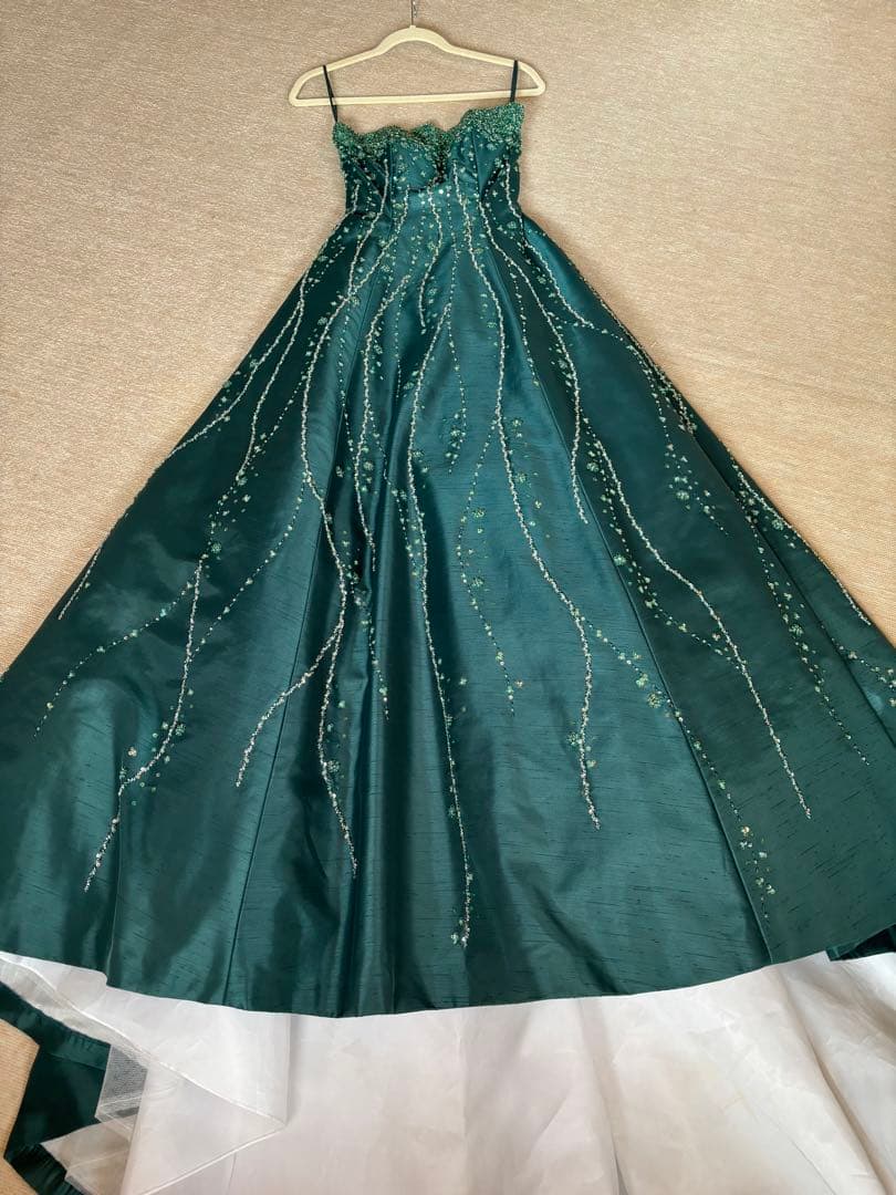 よ*し様 ウェディングドレス　カラードレス　演奏会　ナイトドレスAライングリーン