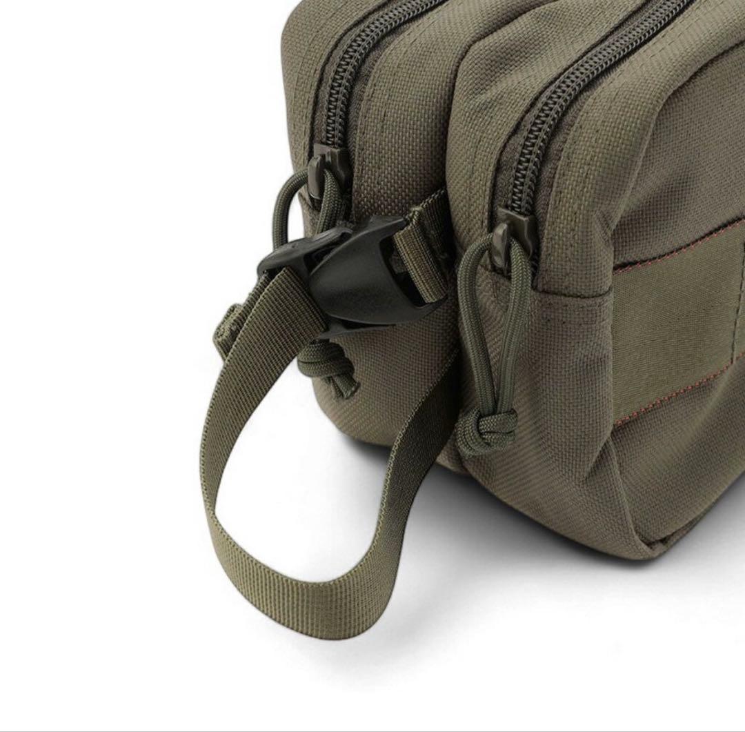 【美品】BRIEFING GOLF ダブルジッパーポーチ　ブラック