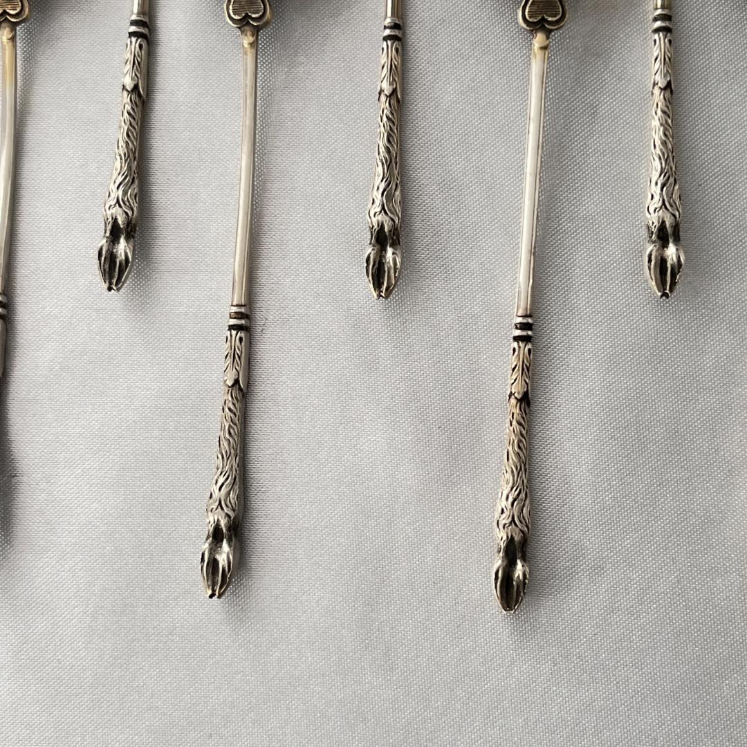 【仏蘭西】 コーヒースプーン　12本【シルバープレート】ケース