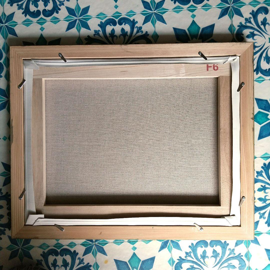 油絵 散歩、日傘をさす女 モネ 模写 ６号 F６