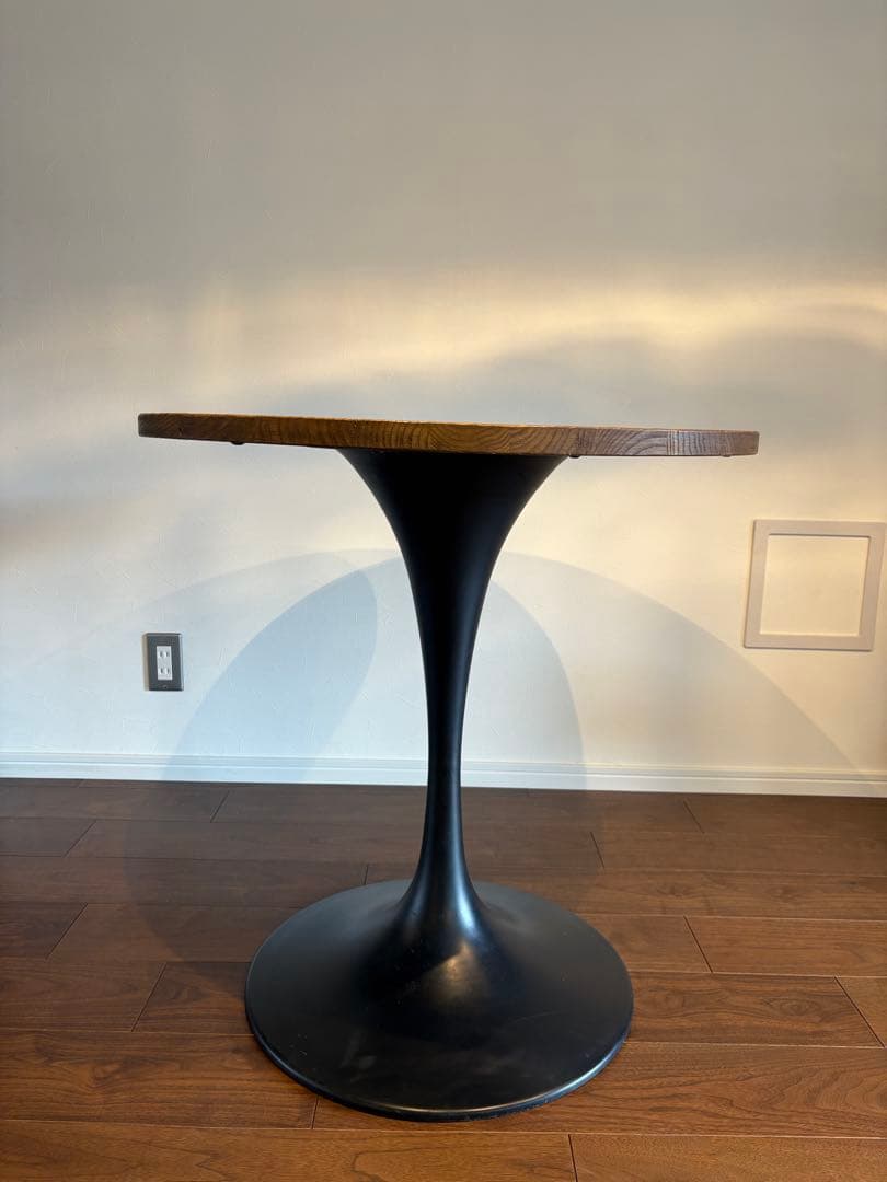 【送料無料・大幅値下】木×スチール円形テーブル