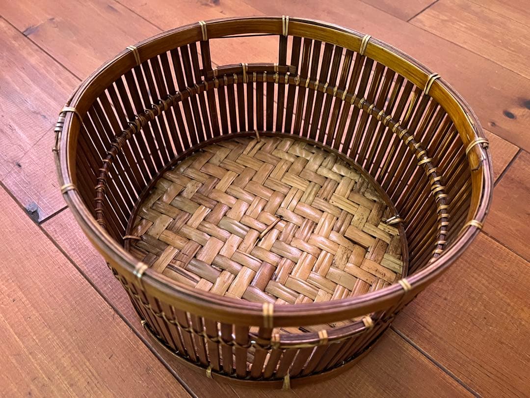 昭和レトロ　竹細工　まとめ売り　￼竹籠　茶托