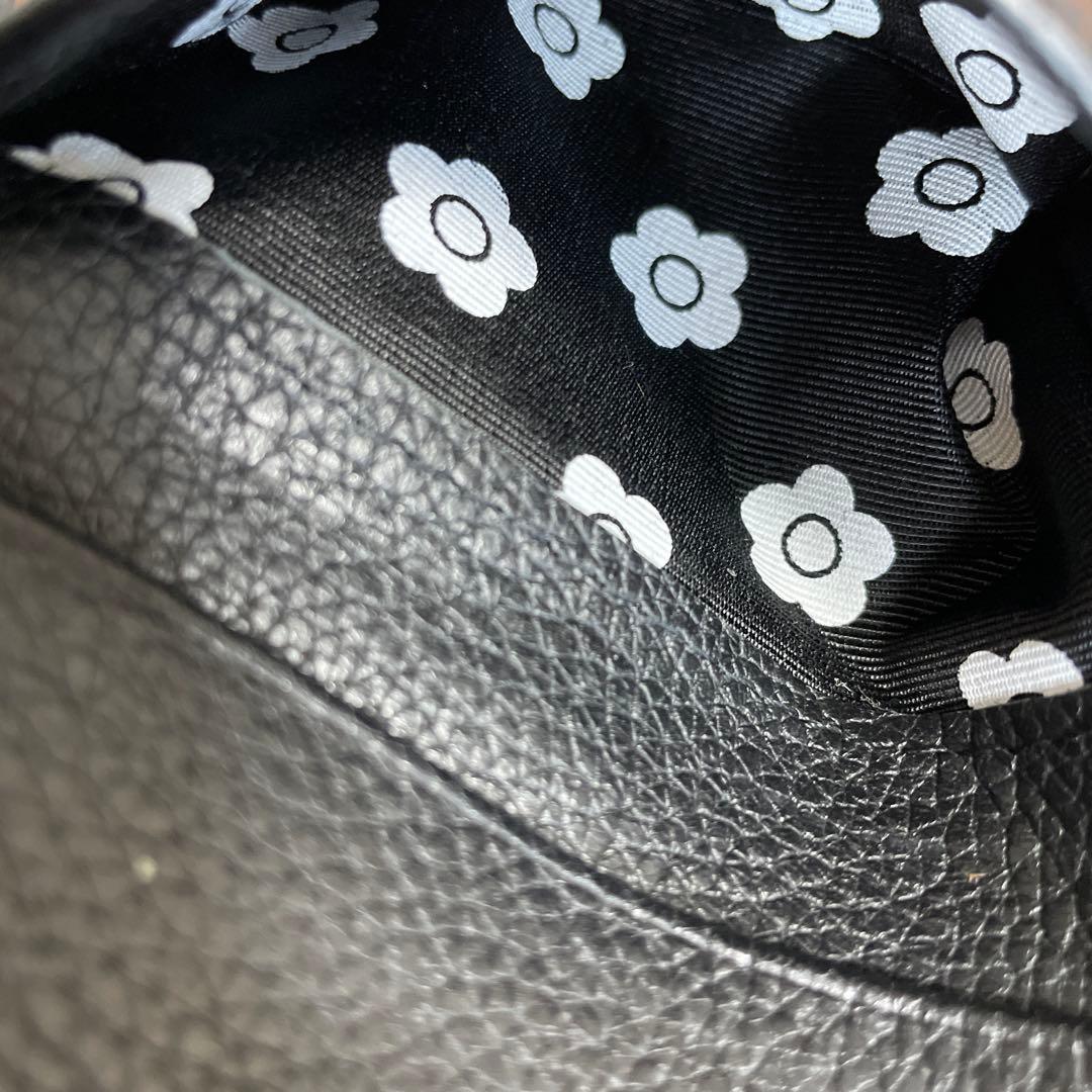 【MARY QUANT】ミニウォレット　財布　レター型　ブラック