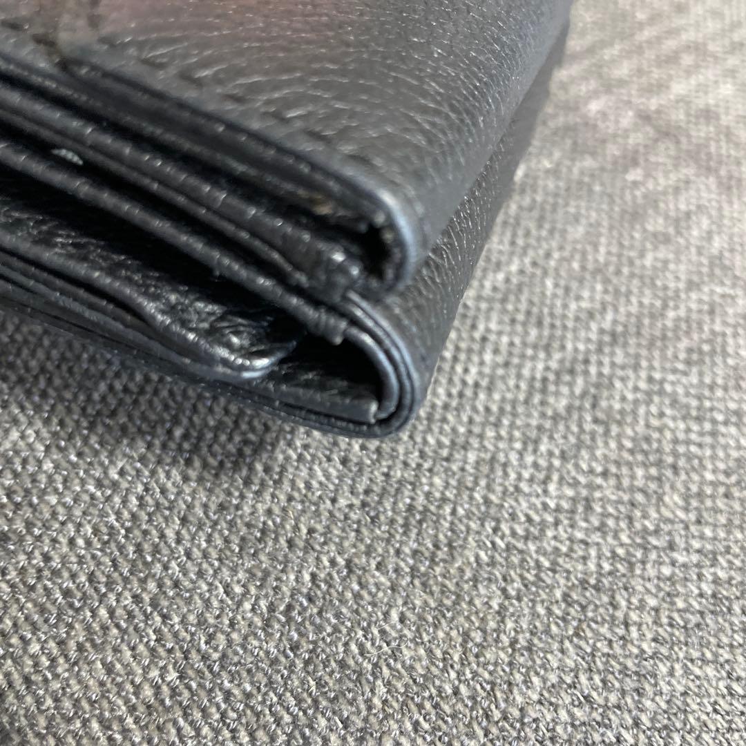 【MARY QUANT】ミニウォレット　財布　レター型　ブラック