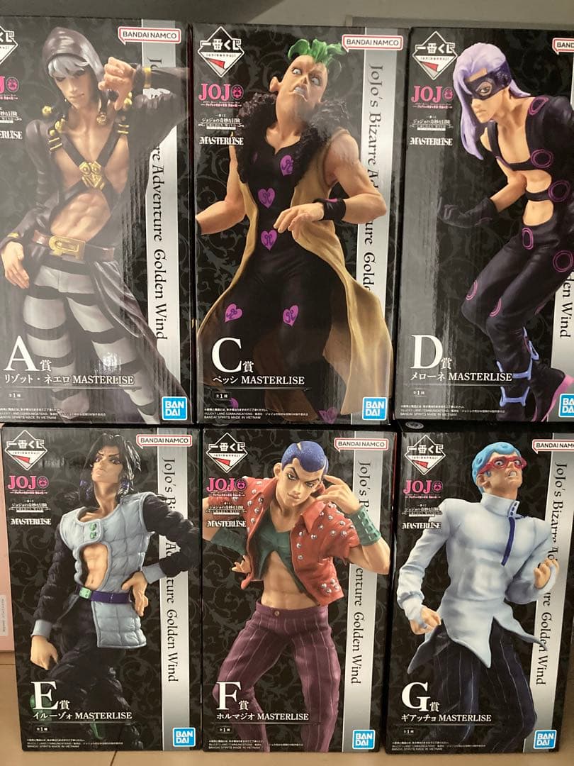 ジョジョの奇妙な冒険 一番くじ HITMAN TEAM フィギュア 6体セット