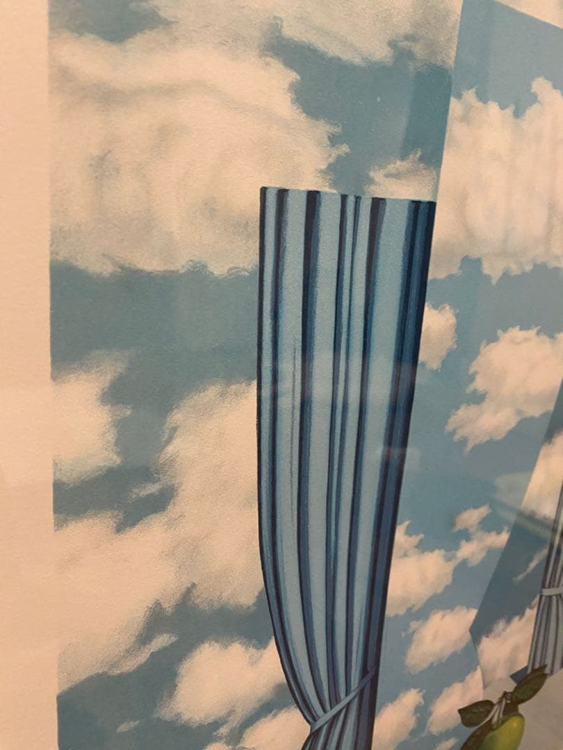 マグリット　リトグラフ「美しい世界」