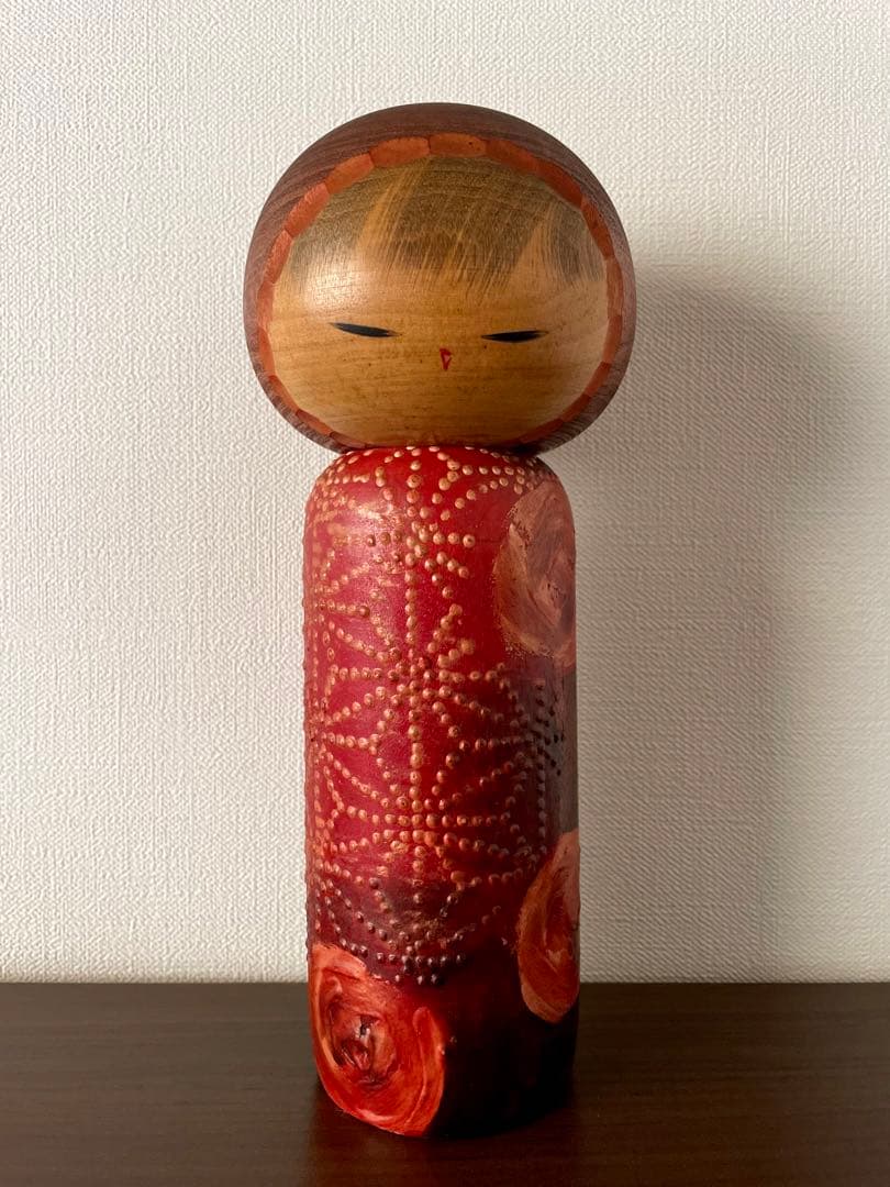 渡辺 正雄 Masao 創作 こけし Kokushi doll 薔薇 レトロ