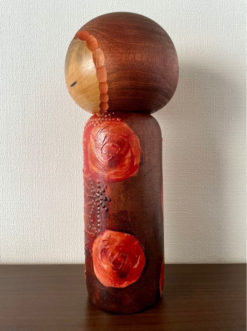 渡辺 正雄 Masao 創作 こけし Kokushi doll 薔薇 レトロ