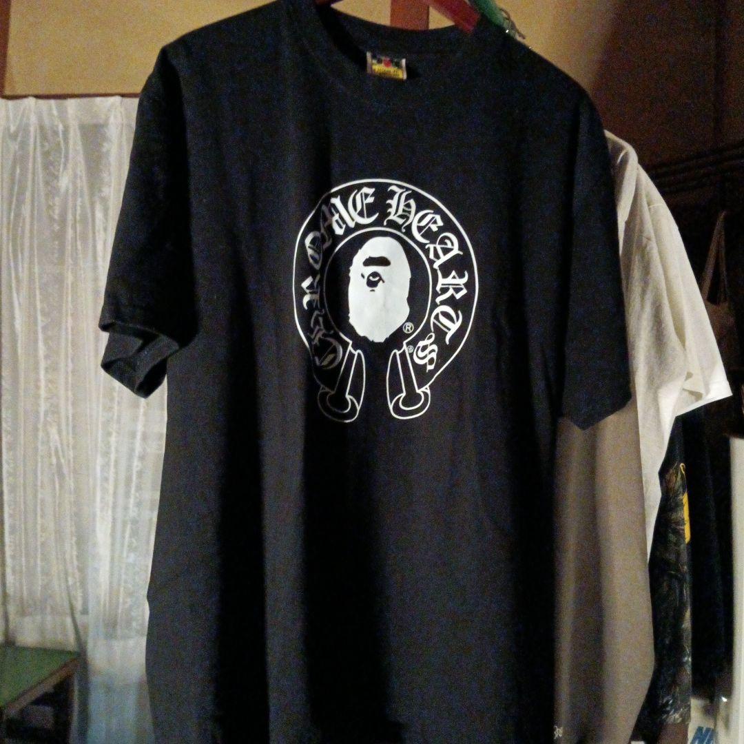 A BATHING APE クロムハーツ Tシャツ ブラック