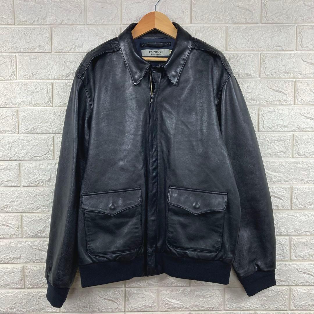 美品　OMNIGOD オムニゴッド　ラムレザー　A-2 レザージャケット 4