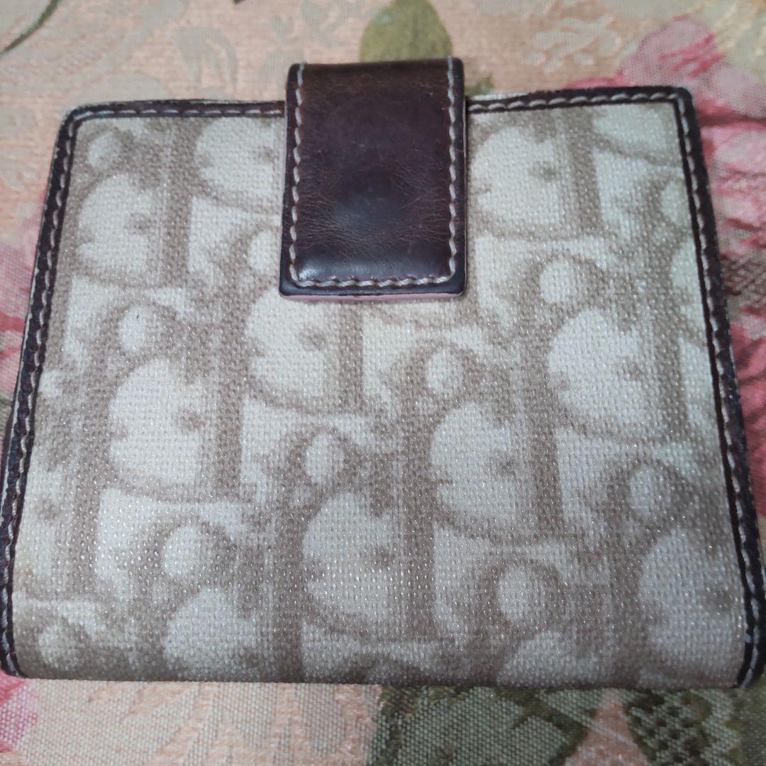 Christian Dior 二つ折り財布 ハートチャーム トロッター 希少