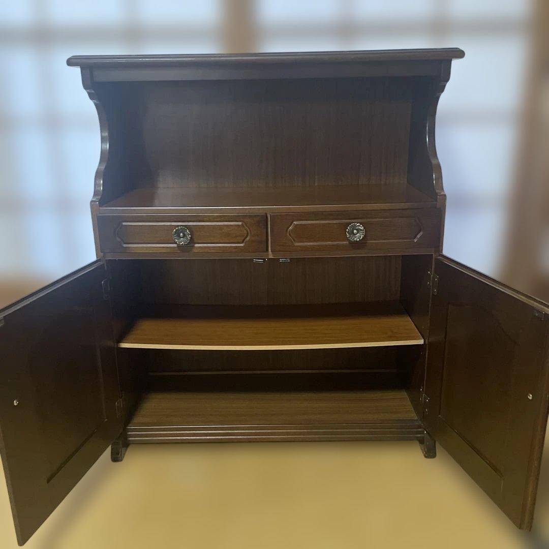 オールドカリモク ビンテージ 木製 キャビネット コロニアル