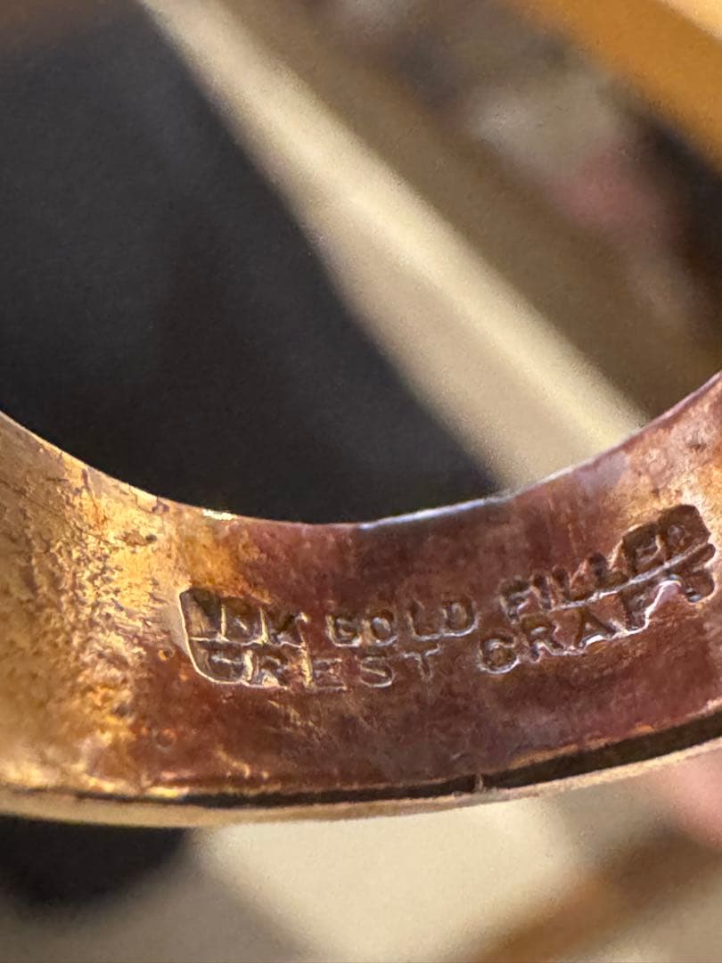 い カレッジリング アンティーク crest craft社