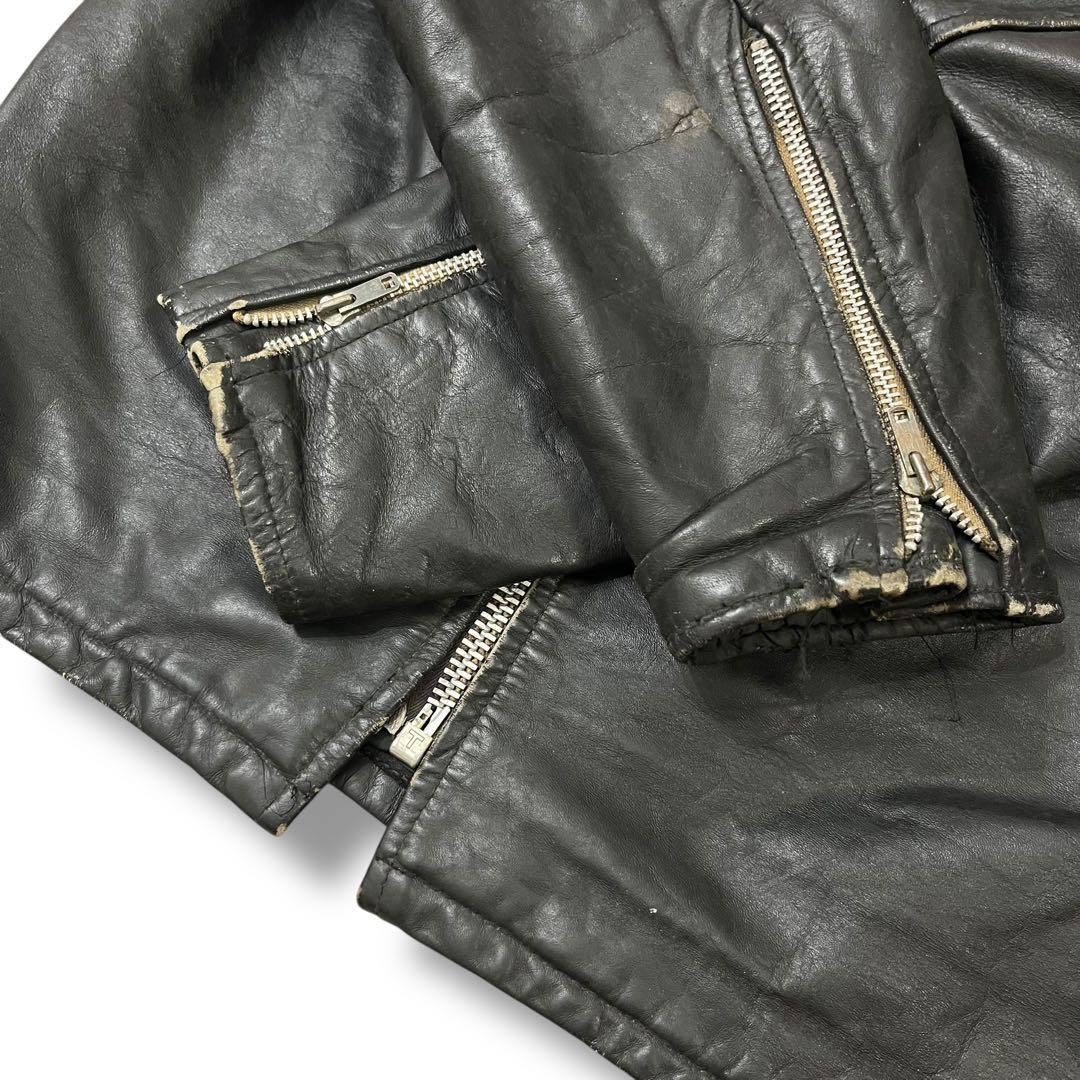 【ヴィンテージ】70s シングルライダース モーターサイクルジャケット 42