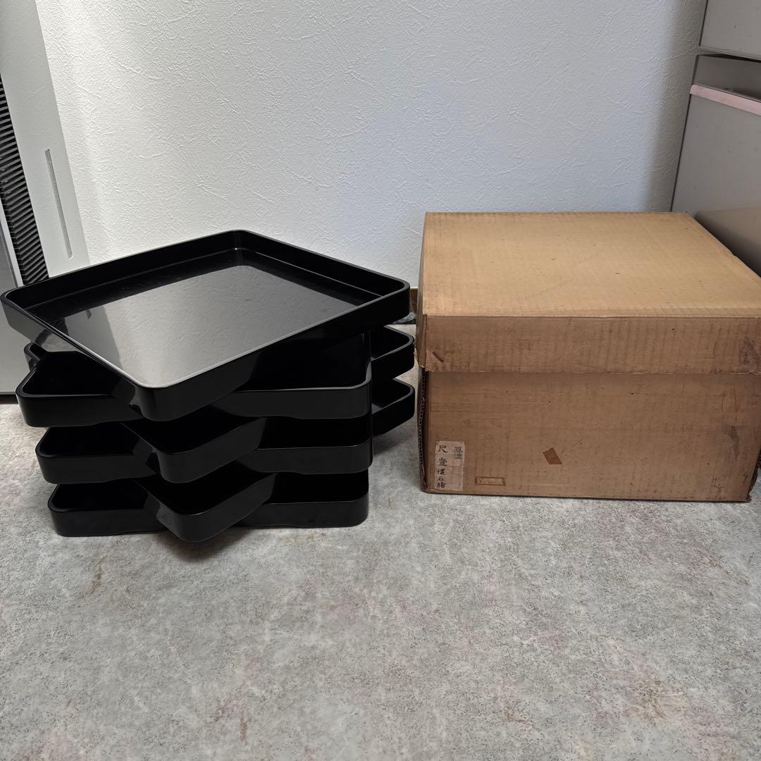 茶道具 真漆 尺壹 懐石膳 ６客