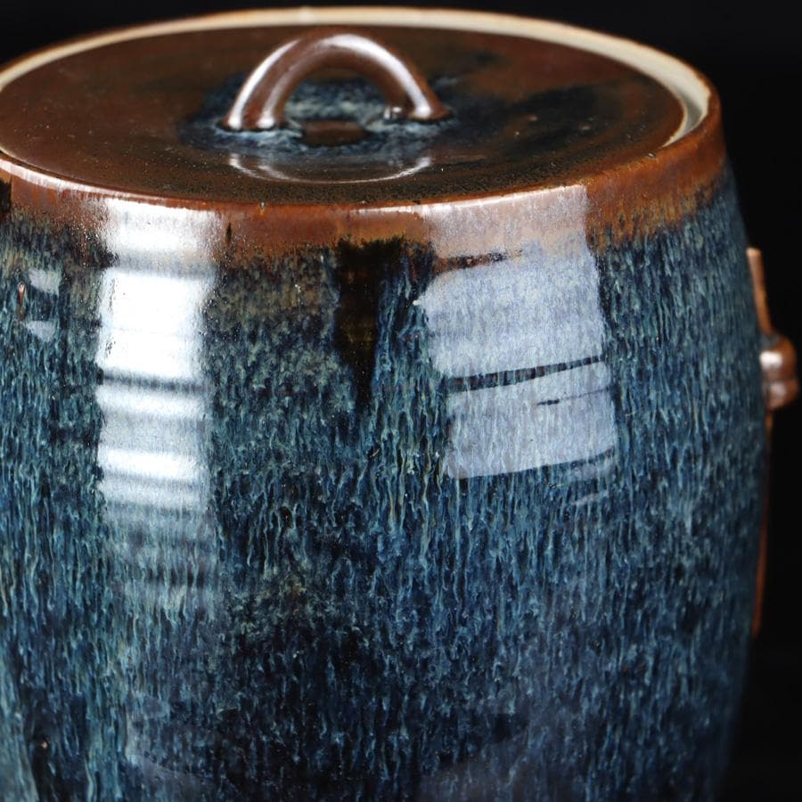 Y2842-4 茶道具 宮川香雲 水指 木箱付き　#5