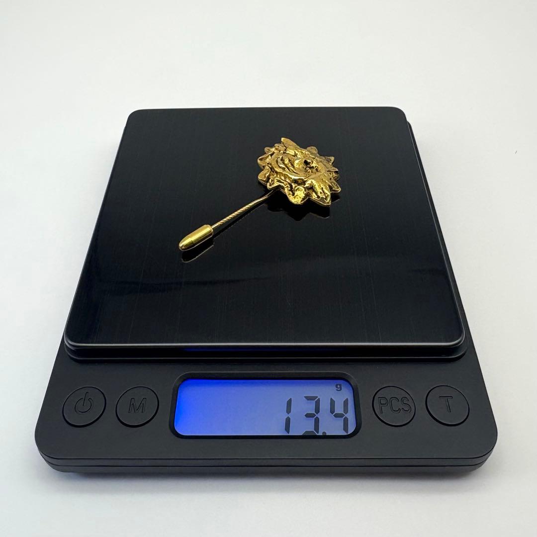 HERMES エルメス ピンブローチ 太陽モチーフ ヴィンテージ