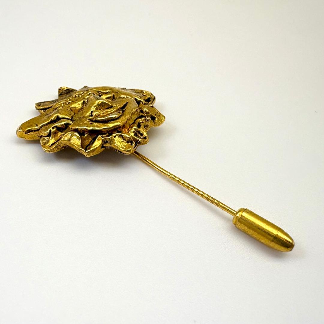 HERMES エルメス ピンブローチ 太陽モチーフ ヴィンテージ