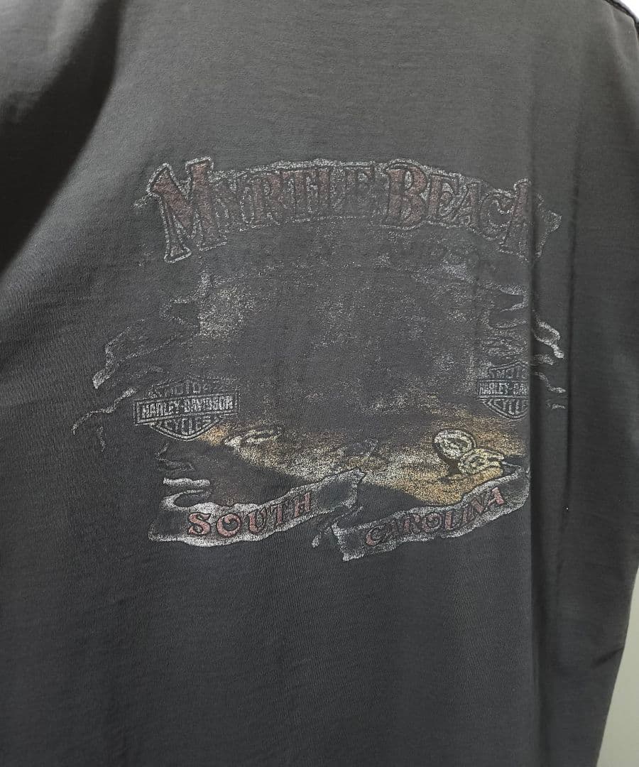 Harley Davidson ヴィンテージ　スパイダー　XL　ハーレー　袖切り