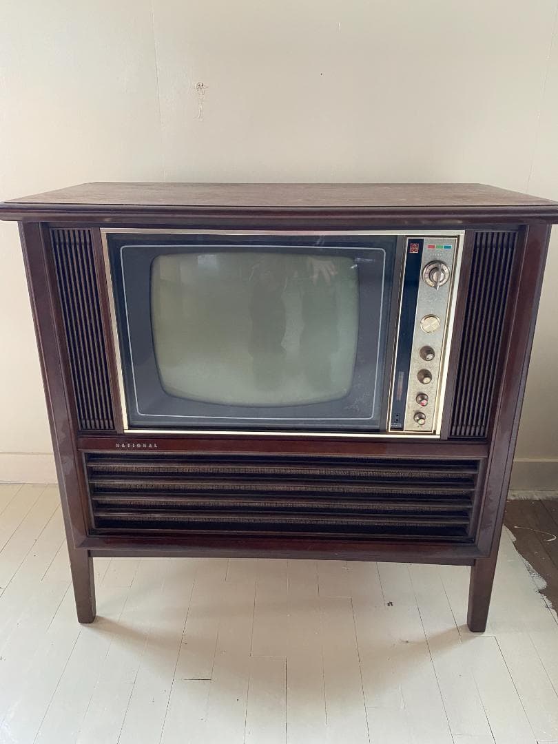 【ジャンク品】昭和レトロ パナソニック 家具調テレビ TH-7700 o039