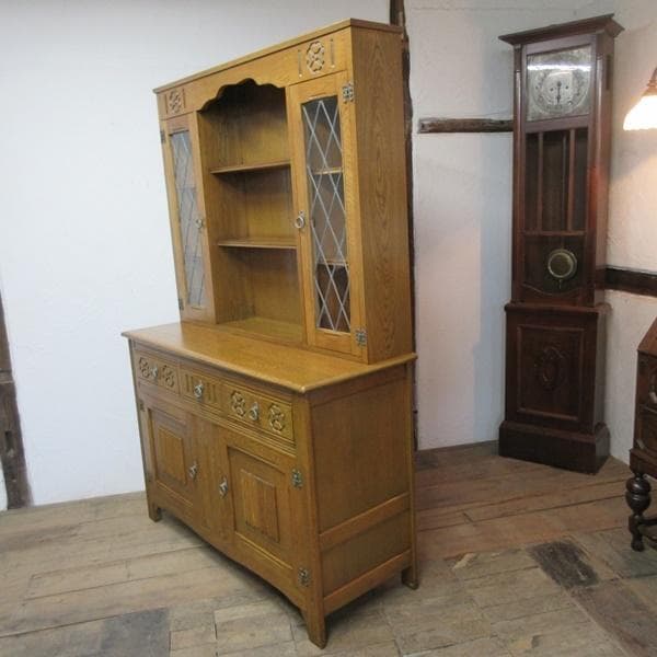 イギリス アンティーク 家具 ドレッサー カップボード キャビネット 6056e