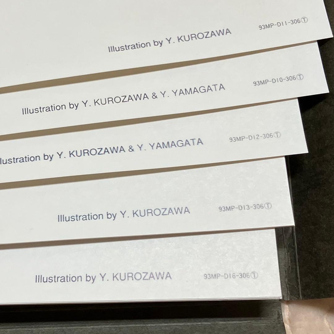 ホンダ　バイクと車のイラストレーション18枚と額