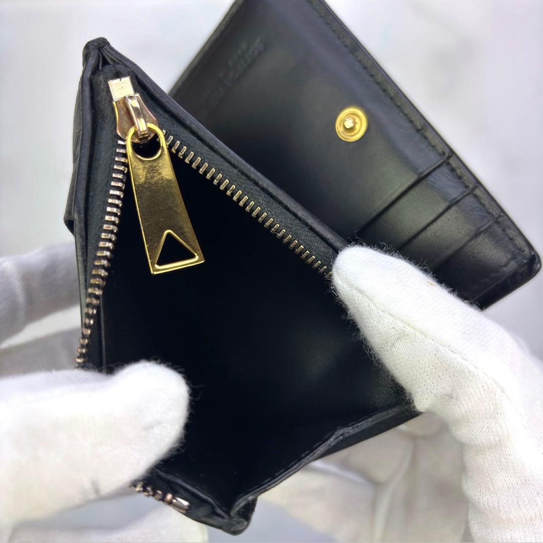 【極美品✨】BOTTEGA VENETA　コンパクト財布　2つ折り　カセット