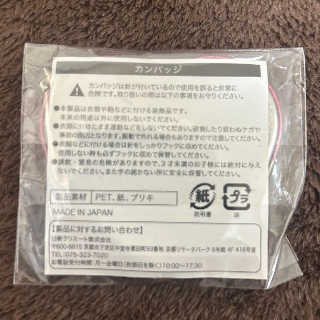 銀魂　坂田銀子　缶バッジ　坂田銀時　earth musicコラボ J-WORLD