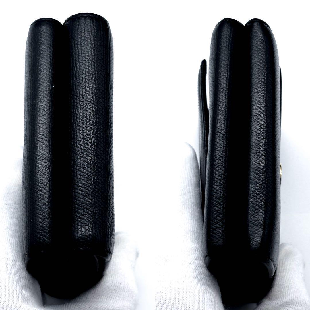 【極美品✨】シャネル 財布 ココボタン Wホック 三つ折