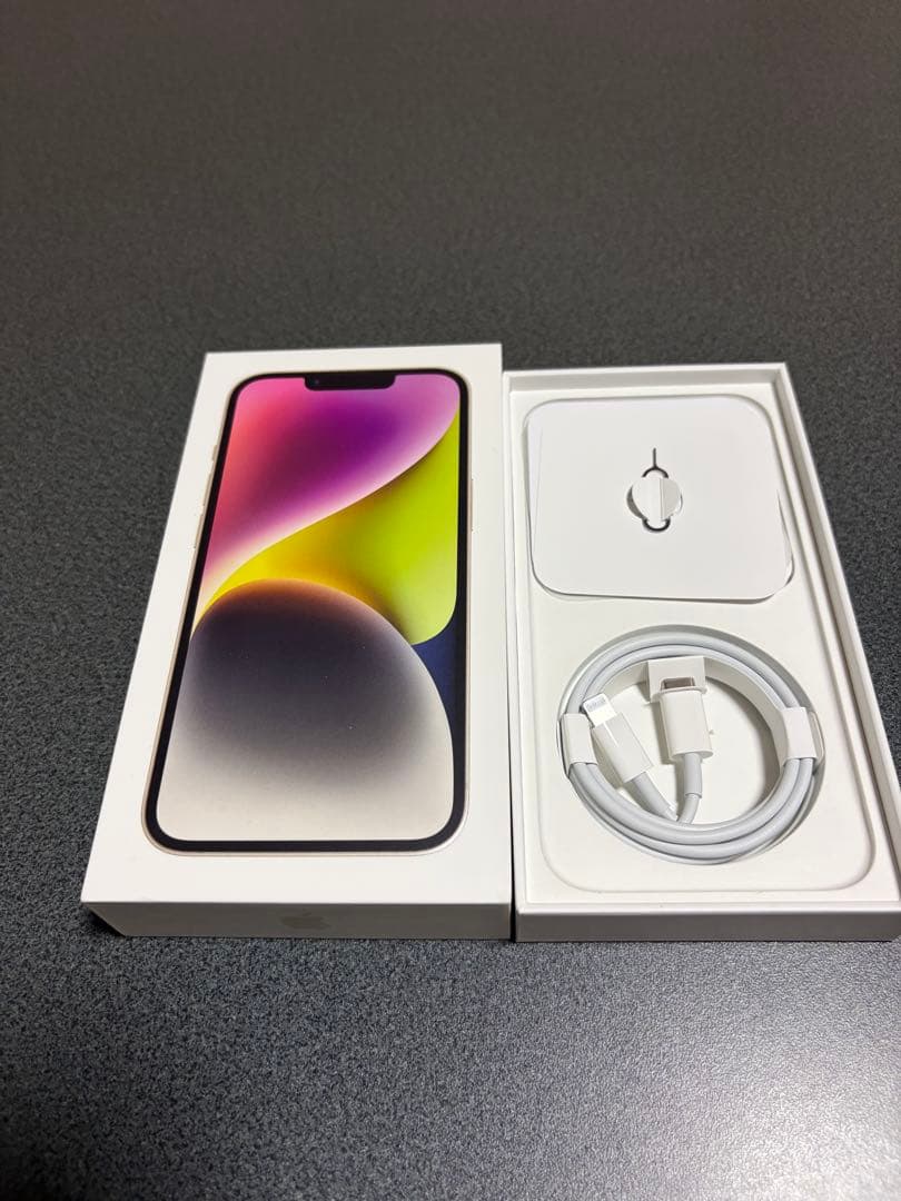 iPhone14 128g スターライト　最大容量90%
