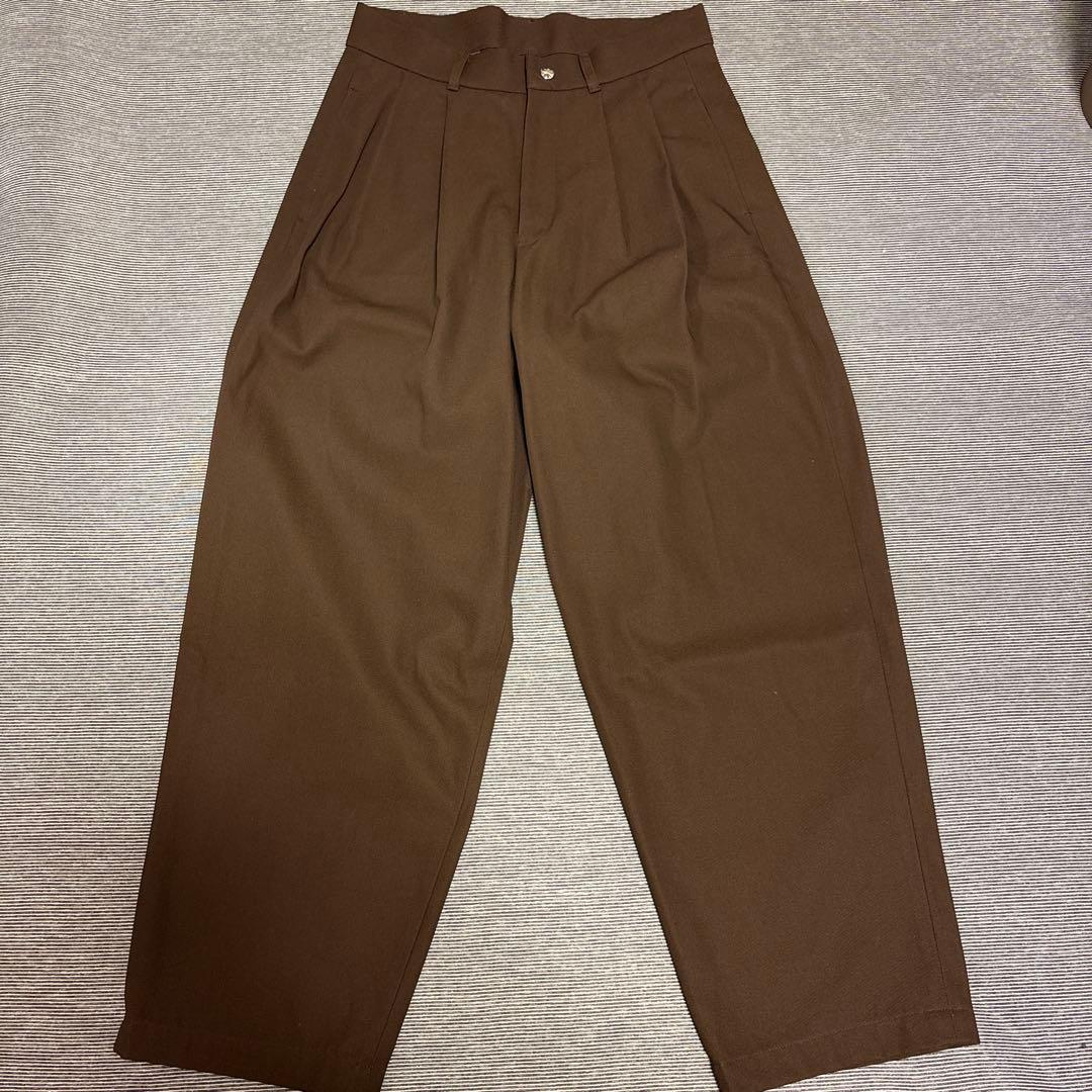 TTT MSW 2tuck chino pants (brown) Mサイズ