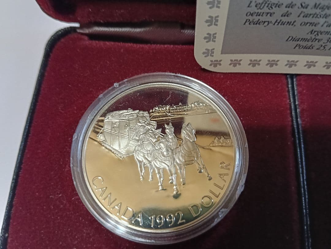 R*a様 カナダ王立造幣局プルーフ銀貨「駅馬車」＆「バイソン」