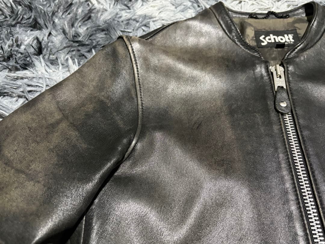 Schott×EDIFICEレザージャケット シングルライダース