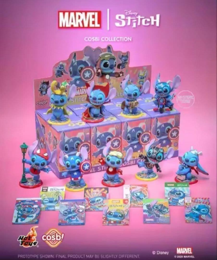 cosbiマーベル×スティッチ8種セット　ホットトイズ　未開封品