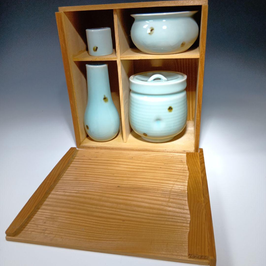最後値下げ茶道具　飛青磁　皆具一式