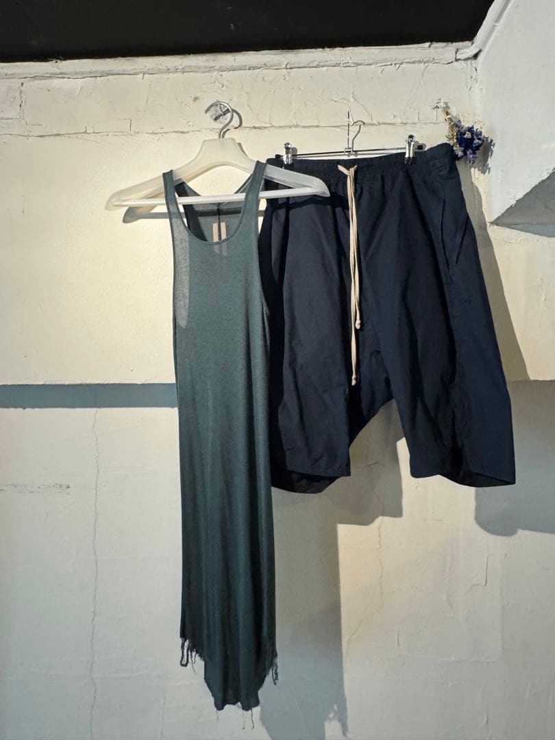 Rick Owens タンクトップ バスケットスウィンガー セット　ブルーカラー