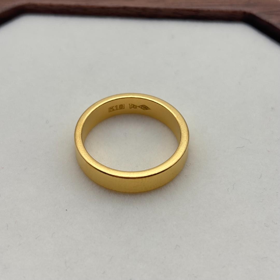 ⭐極美品✨リング・指輪 K18金 素材 K18刻印レディース 18号ラブリング
