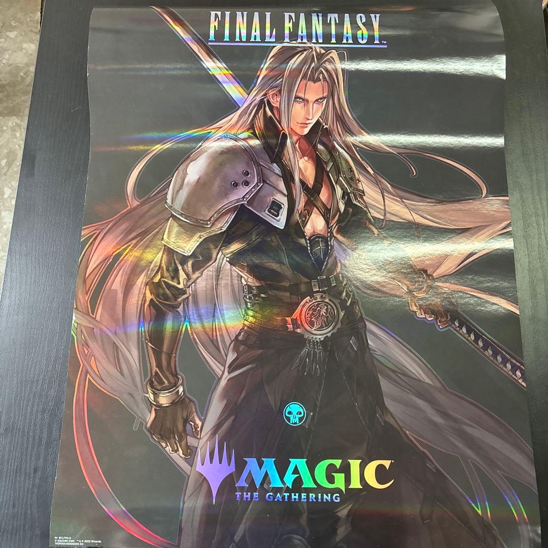 セフィロス　クラウド等ffファイナルファンタジー mtgポスター5枚セット