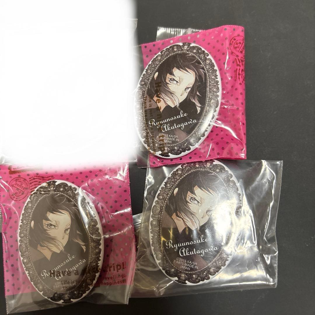 文豪ストレイドッグス　文スト　芥川龍之介　ブローチ風缶バッジ